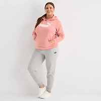 Puma Womens Essential Logo Hoodie Plus