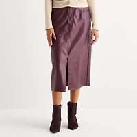 a.n.a Womens High Rise Long Pencil Skirt-Tall