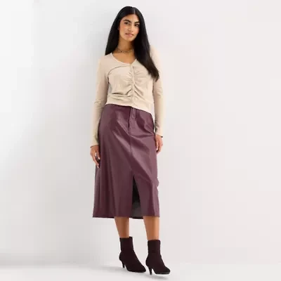 a.n.a Womens High Rise Long Pencil Skirt-Tall