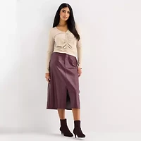 a.n.a Womens High Rise Long Pencil Skirt-Tall