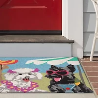 Liora Manne Frontporch Sassy Lassies Animal Hand Tufted Indoor Outdoor Rectangular Accent Rug