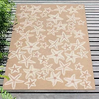Liora Manne Capri Starfish Animal Hand Tufted Indoor Outdoor Rectangular Accent Rug