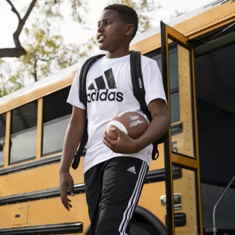 adidas Big Kid Boys Crew Neck Short Sleeve Regular Fit Graphic T-Shirt