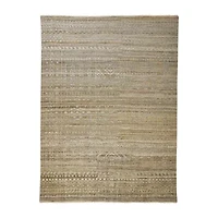 Weave And Wander Eckhart Abstract Hand Knotted Indoor Rectangle Accent Rugs