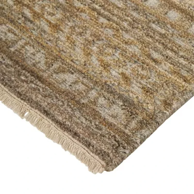 Weave And Wander Eckhart Abstract Hand Knotted Indoor Rectangle Accent Rugs