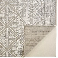 Weave And Wander Eckhart Geometric Hand Knotted Indoor Rectangle Accent Rugs