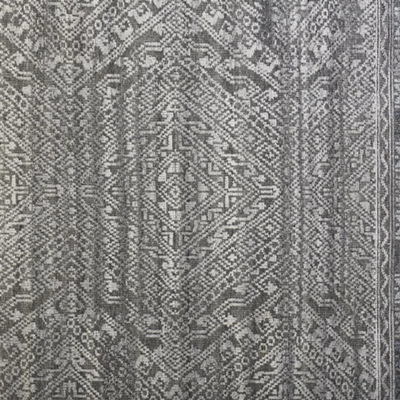 Weave And Wander Eckhart Geometric Hand Knotted Indoor Rectangle Area Rugs