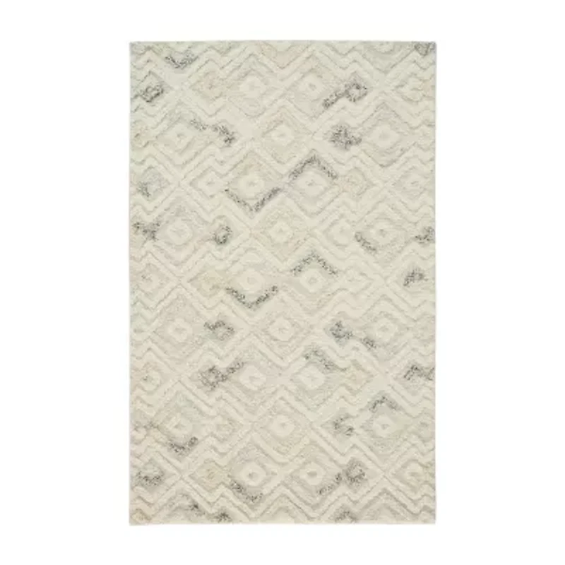 Weave And Wander Elika Geometric Hand Tufted Indoor Rectangle Accent Rugs