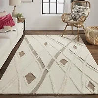 Weave And Wander Elika Geometric Hand Tufted Indoor Rectangle Accent Rugs