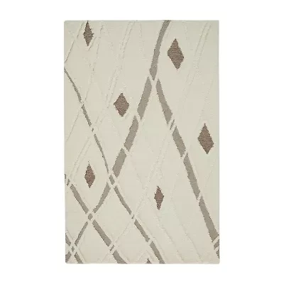 Weave And Wander Elika Geometric Hand Tufted Indoor Rectangle Accent Rugs