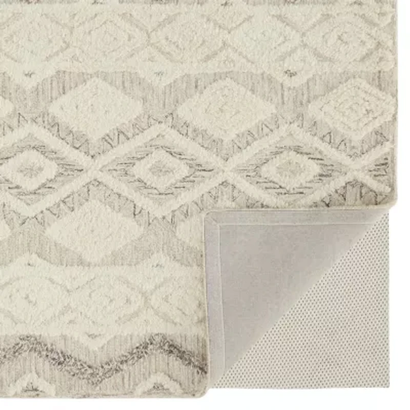 Weave And Wander Elika Geometric Hand Tufted Indoor Rectangle Area Rugs
