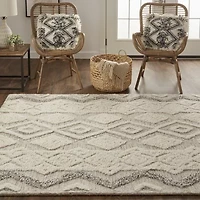 Weave And Wander Elika Geometric Hand Tufted Indoor Rectangle Area Rugs