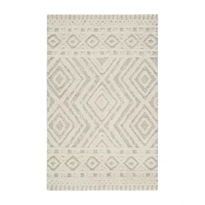Weave And Wander Elika Geometric Hand Tufted Indoor Rectangle Area Rugs