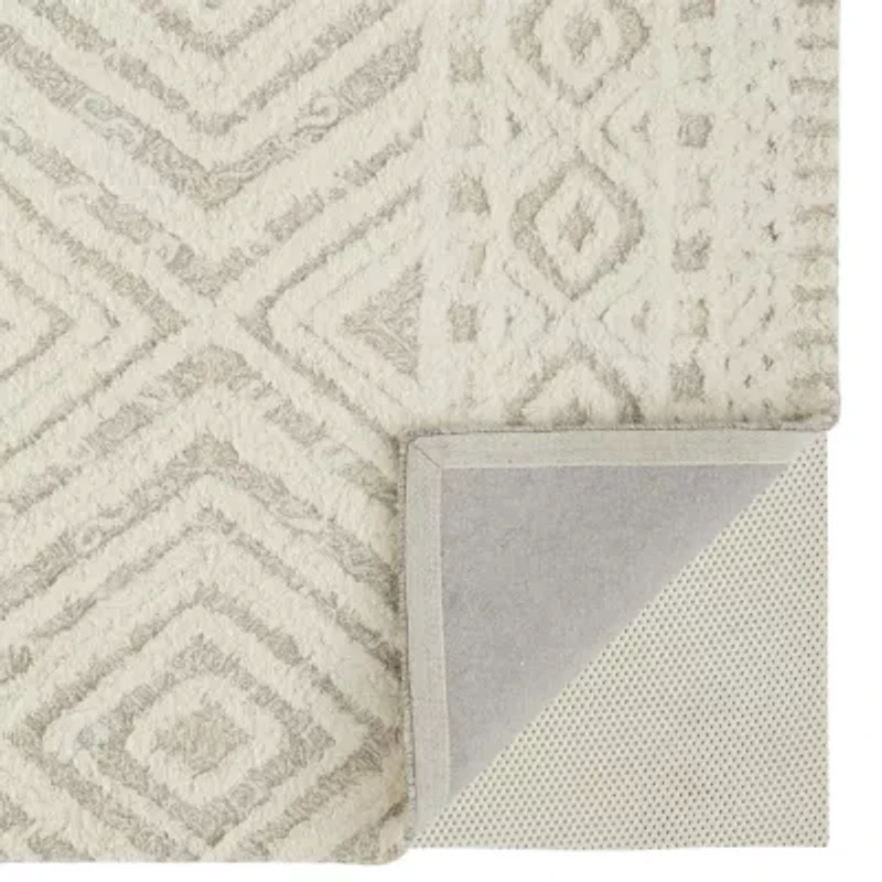 Weave And Wander Elika Geometric Hand Tufted Indoor Rectangle Area Rugs