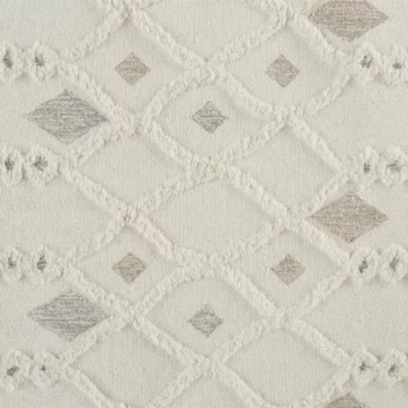 Weave And Wander Elika Geometric Hand Tufted Indoor Rectangle Area Rugs