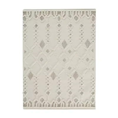 Weave And Wander Elika Geometric Hand Tufted Indoor Rectangle Area Rugs