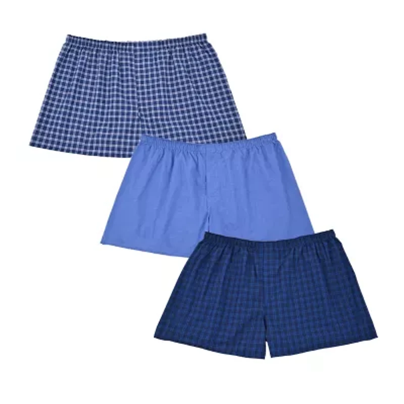 Hanes Mens Big 3 Pack Boxers 155hb