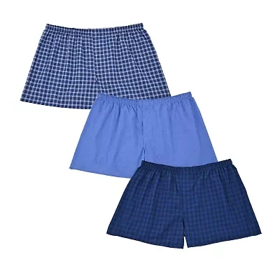 Hanes Mens Big 3 Pack Boxers 155hb