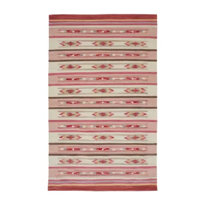 Weave And Wander Galvin Stripe Flatweave Reversible Indoor Rectangle Area Rugs