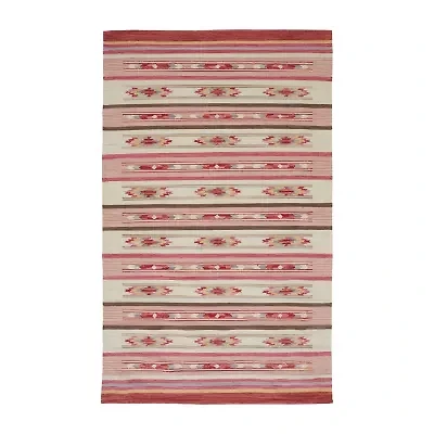 Weave And Wander Galvin Stripe Flatweave Reversible Indoor Rectangle Area Rugs