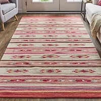 Weave And Wander Galvin Stripe Flatweave Reversible Indoor Rectangle Area Rugs