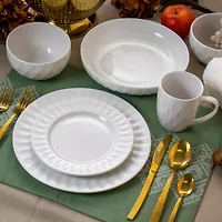 Elama 18-pc. Porcelain Dinnerware Set