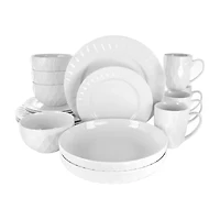 Elama 18-pc. Porcelain Dinnerware Set