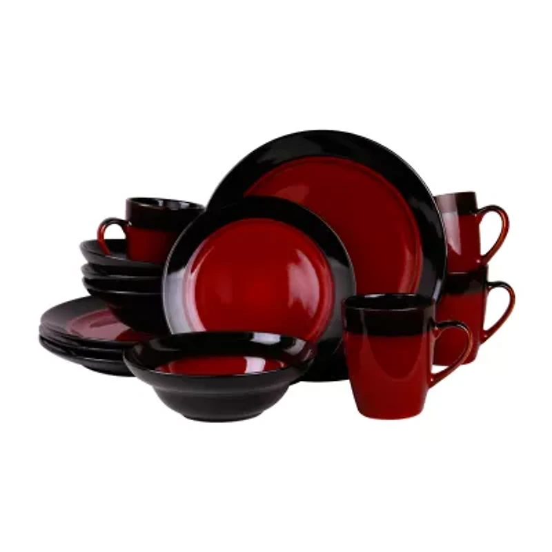 Elama Tanizia 16-pc. Stoneware Dinnerware Set