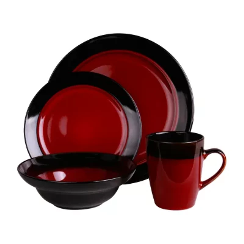 Elama Tanizia 16-pc. Stoneware Dinnerware Set