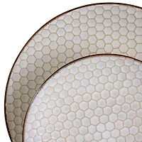 Elama Honey Ivory 16-pc. Stoneware Dinnerware Set