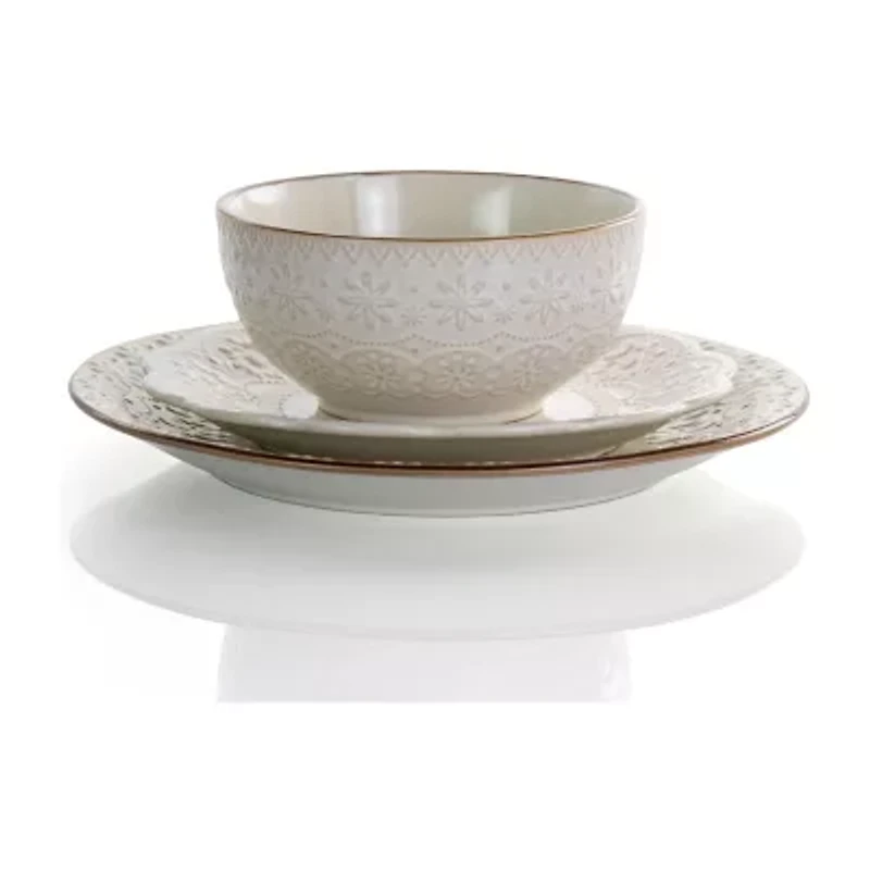 Elama Contessa 16-pc. Stoneware Dinnerware Set