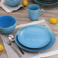 Elama 16-pc. Stoneware Dinnerware Set