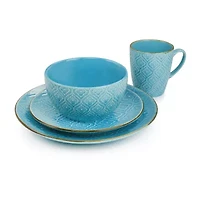 Elama 16-pc. Stoneware Dinnerware Set