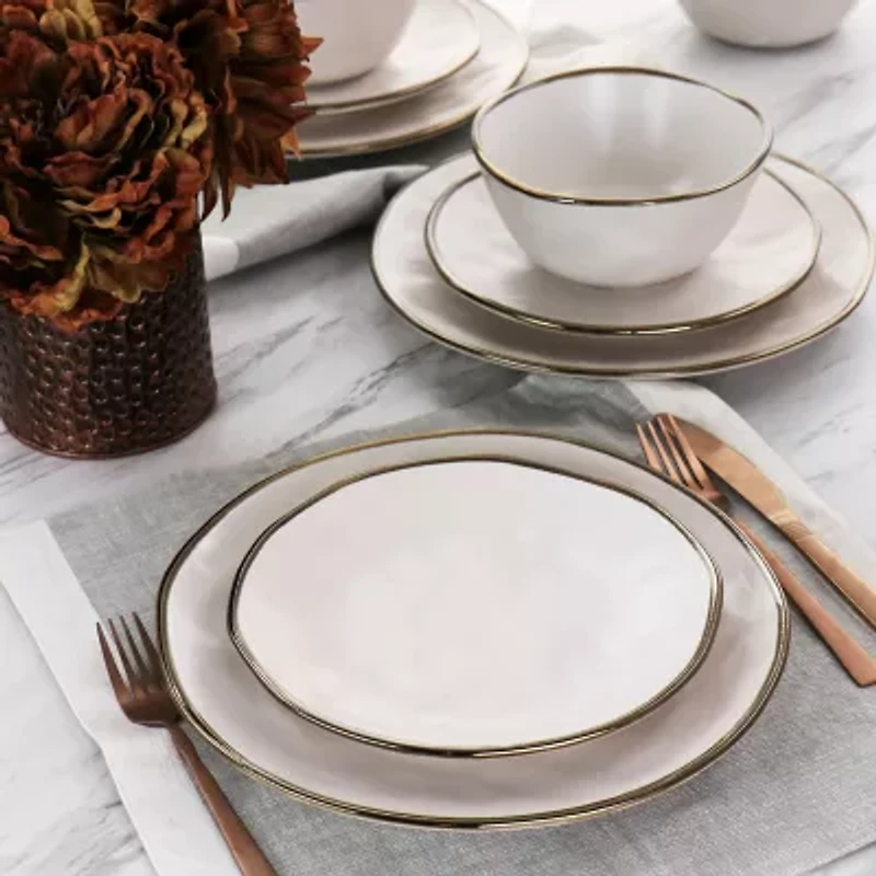 Elama 16-pc. Stoneware Dinnerware Set