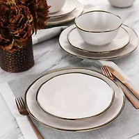 Elama 16-pc. Stoneware Dinnerware Set