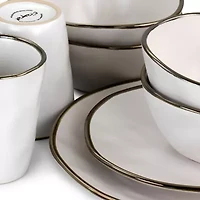 Elama 16-pc. Stoneware Dinnerware Set
