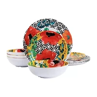 Elama Grace 12-pc. Melamine Dinnerware Set