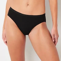 Ambrielle Cotton Womens Average + Full Figure High Cut Panty 364259