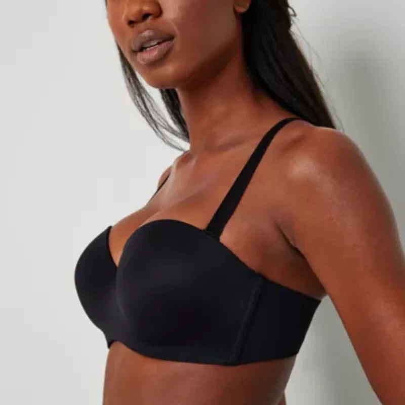Ambrielle Everyday Lightly Lined Womens Medium Support Underwire Strapless Bra 306305