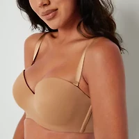 Ambrielle Everyday Lightly Lined Womens Medium Support Underwire Strapless Bra 306305