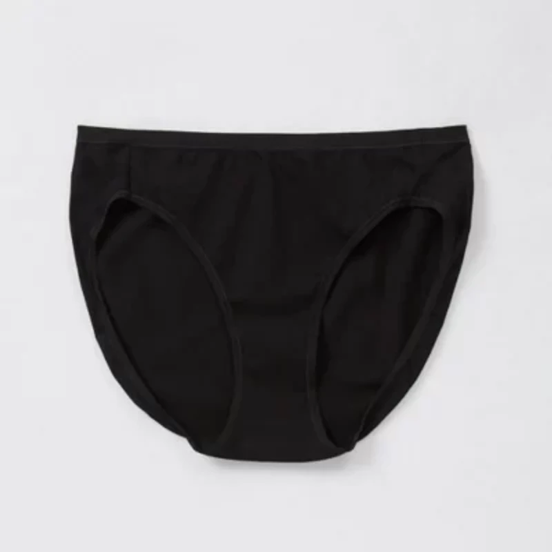 Ambrielle Cotton Womens Average + Full Figure High Cut Panty 364259