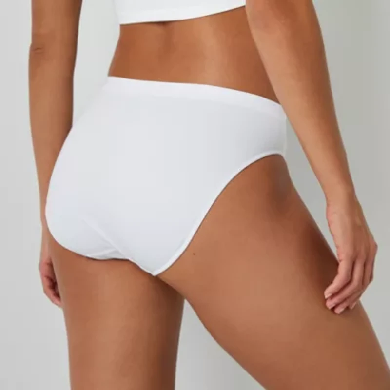 Ambrielle Womens Seamless High Cut Panty