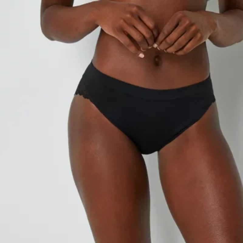 Ambrielle Seamless Lace High Cut Panty