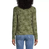 a.n.a Womens Crew Neck Long Sleeve Tall T-Shirt