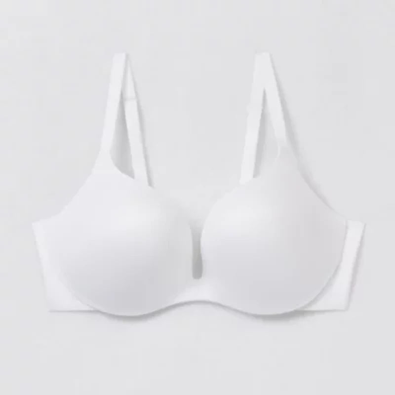 Ambrielle Everyday Underwire Push Up T-Shirt Plunge Bra-306754