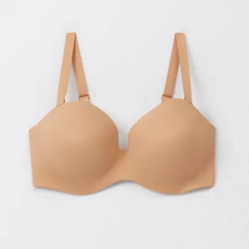 Ambrielle Everyday Lightly Lined Womens Medium Support Underwire Strapless Bra 306305