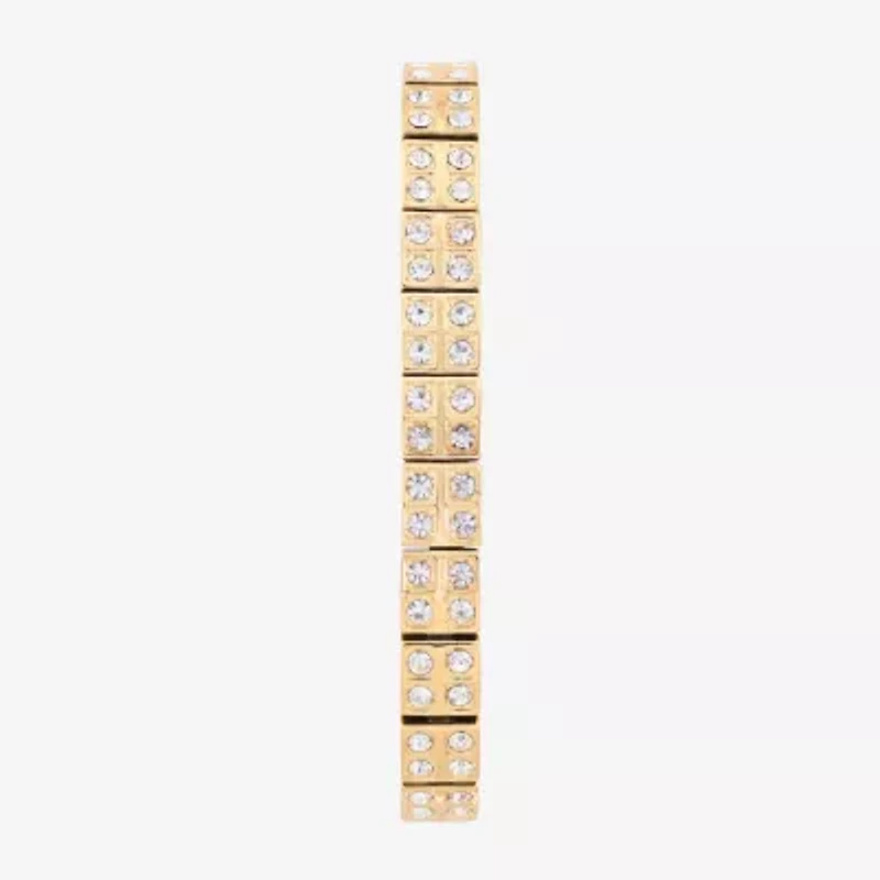 Elgin Womens Crystal Accent Two Tone Bracelet Watch Eg170033st