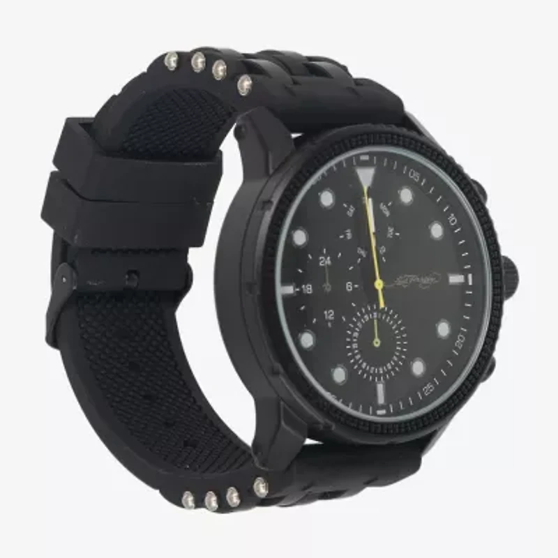 Ed Hardy Mens Black Strap Watch 50444b-42-G02