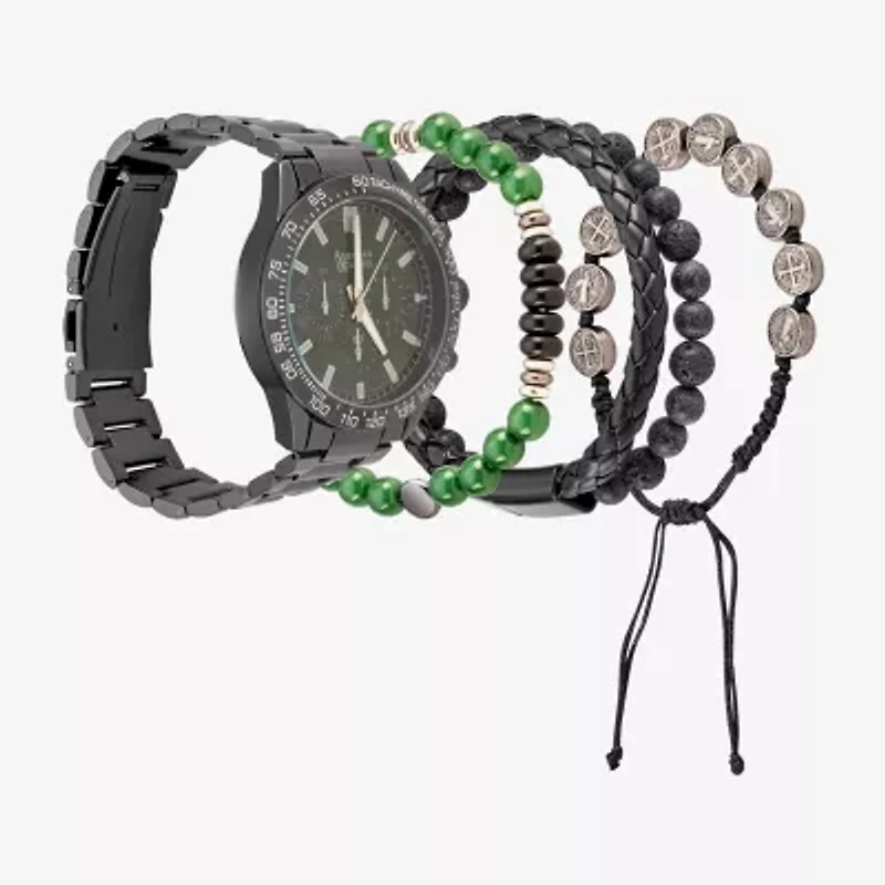 American Exchange Mens Black Bracelet Watch 9796b-42-X02