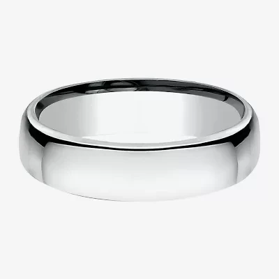 Unisex Adult 5.5MM 10K White Gold Wedding Band